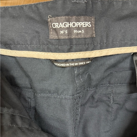 Craghoppers Pants Mens 36  Gray Cargo Trouser Solar Shield Outdoor Hiking - Picture 5 of 9